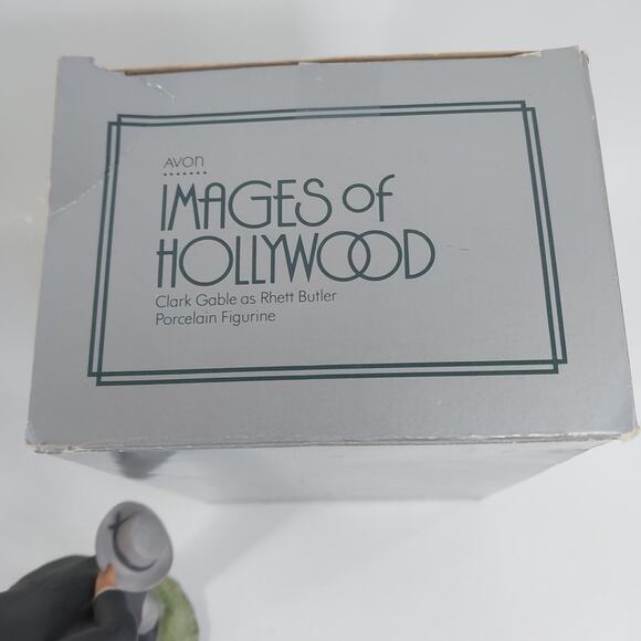 1984 Avon Images Of Hollywood Clark Gable Rhett Butler Porcelain Figurine - Picture 3 of 7